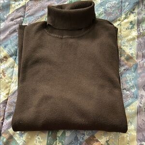 Chico’s brown turtleneck sweater